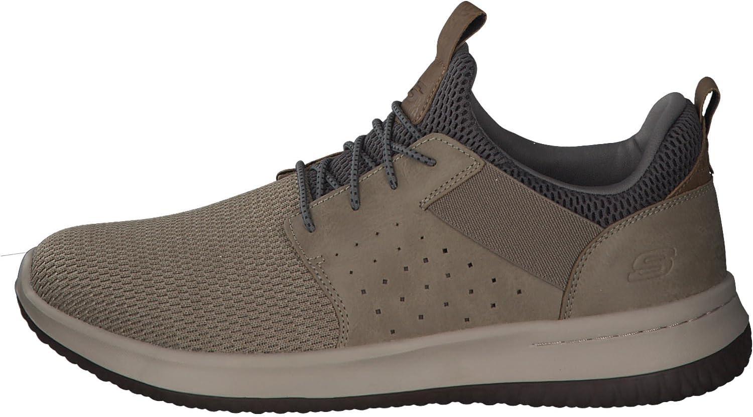 imageSkechers Mens Classic FitDelsonCamden SneakerTaupe Mesh W Synthetic