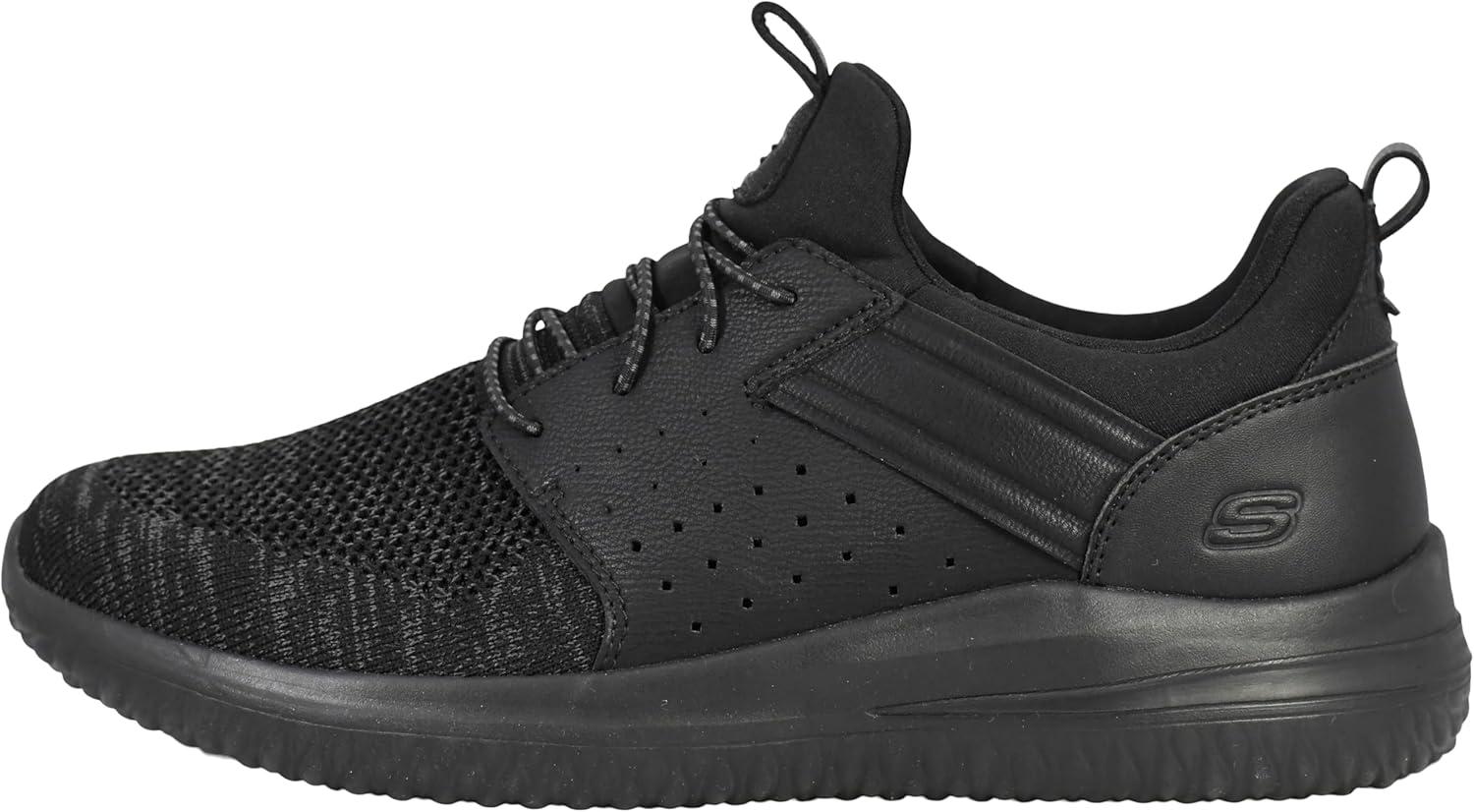 imageSkechers Mens Delson 30 Cicada SneakerBlackBlack