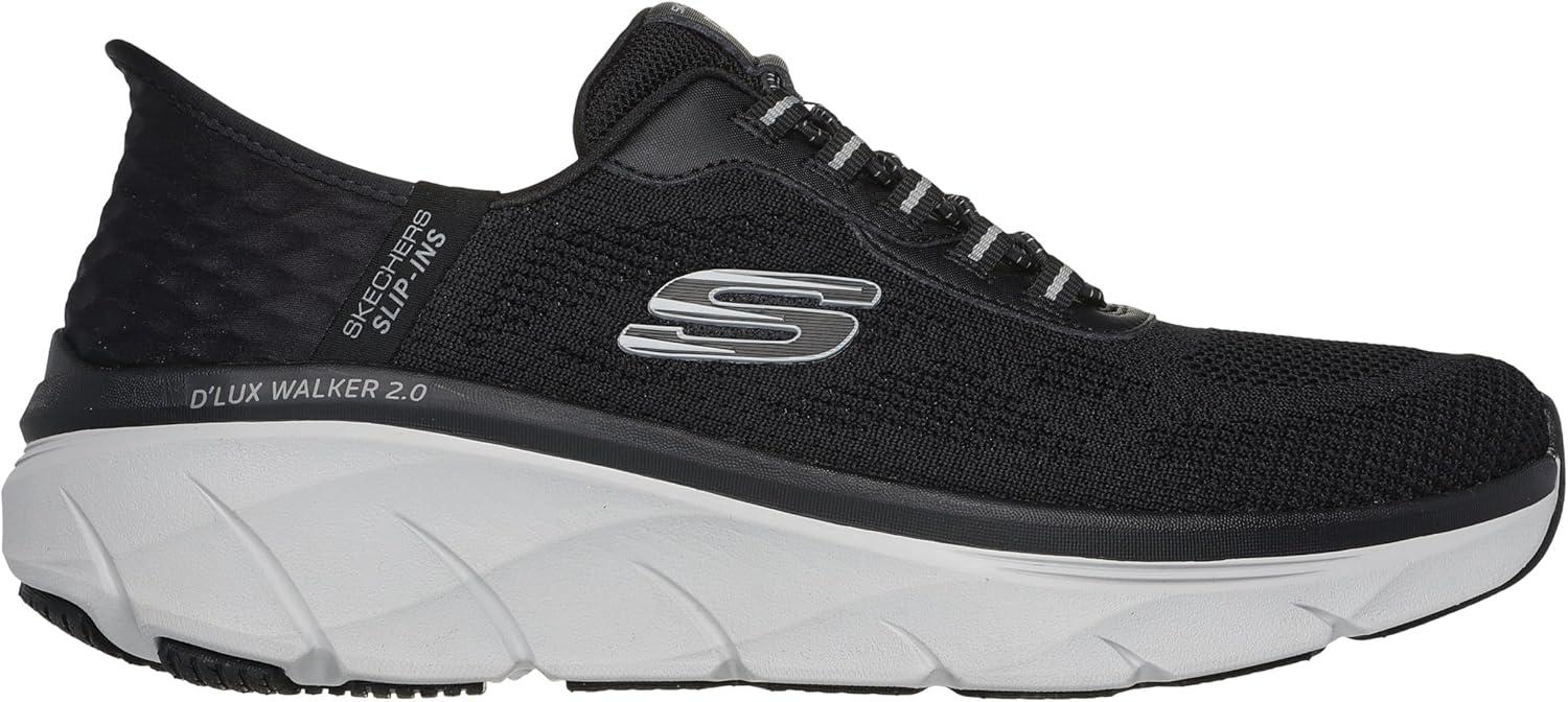 imageSkechers Mens Dlux Walker 20 Rezinate Hands Free SlipinBlackGrey