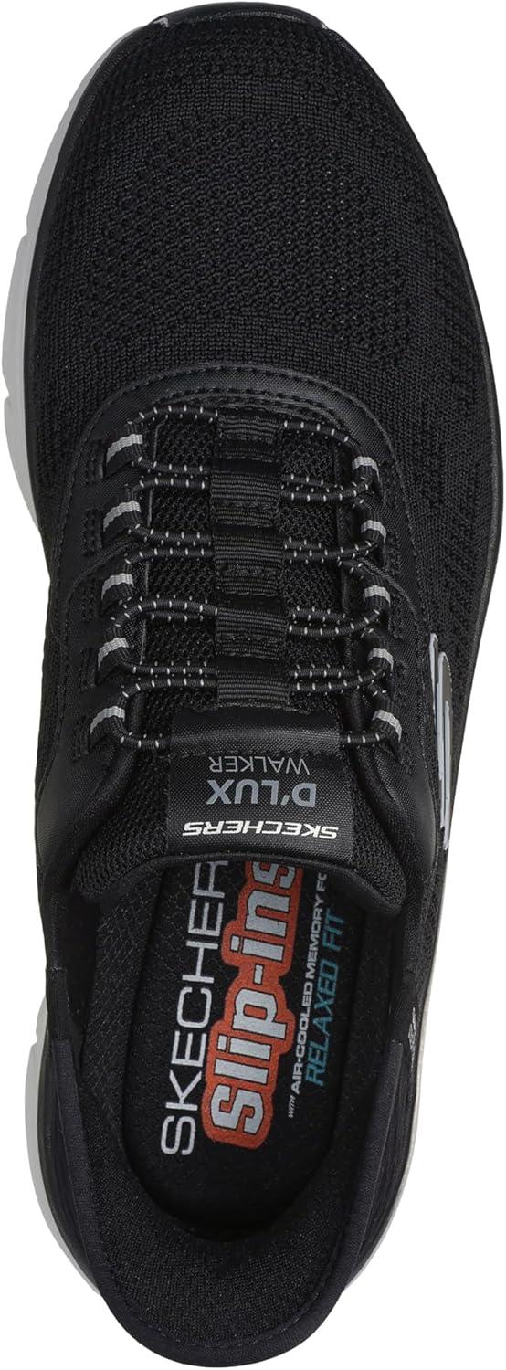 imageSkechers Mens Dlux Walker 20 Rezinate Hands Free SlipinBlackGrey