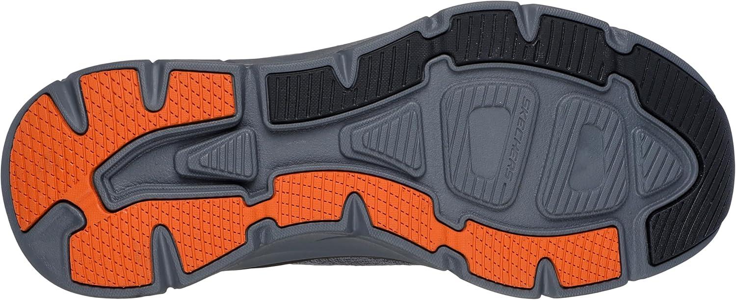 imageSkechers Mens Dlux Walker 20 Rezinate Hands Free SlipinCharcoalOrange
