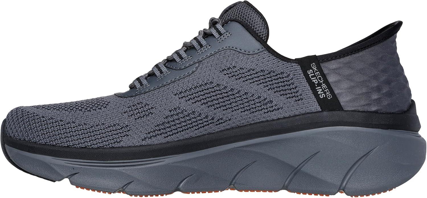 imageSkechers Mens Dlux Walker 20 Rezinate Hands Free SlipinCharcoalOrange