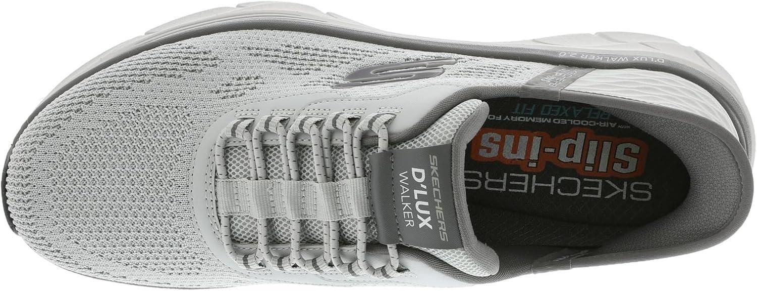 imageSkechers Mens Dlux Walker 20 Rezinate Hands Free SlipinGray Knit