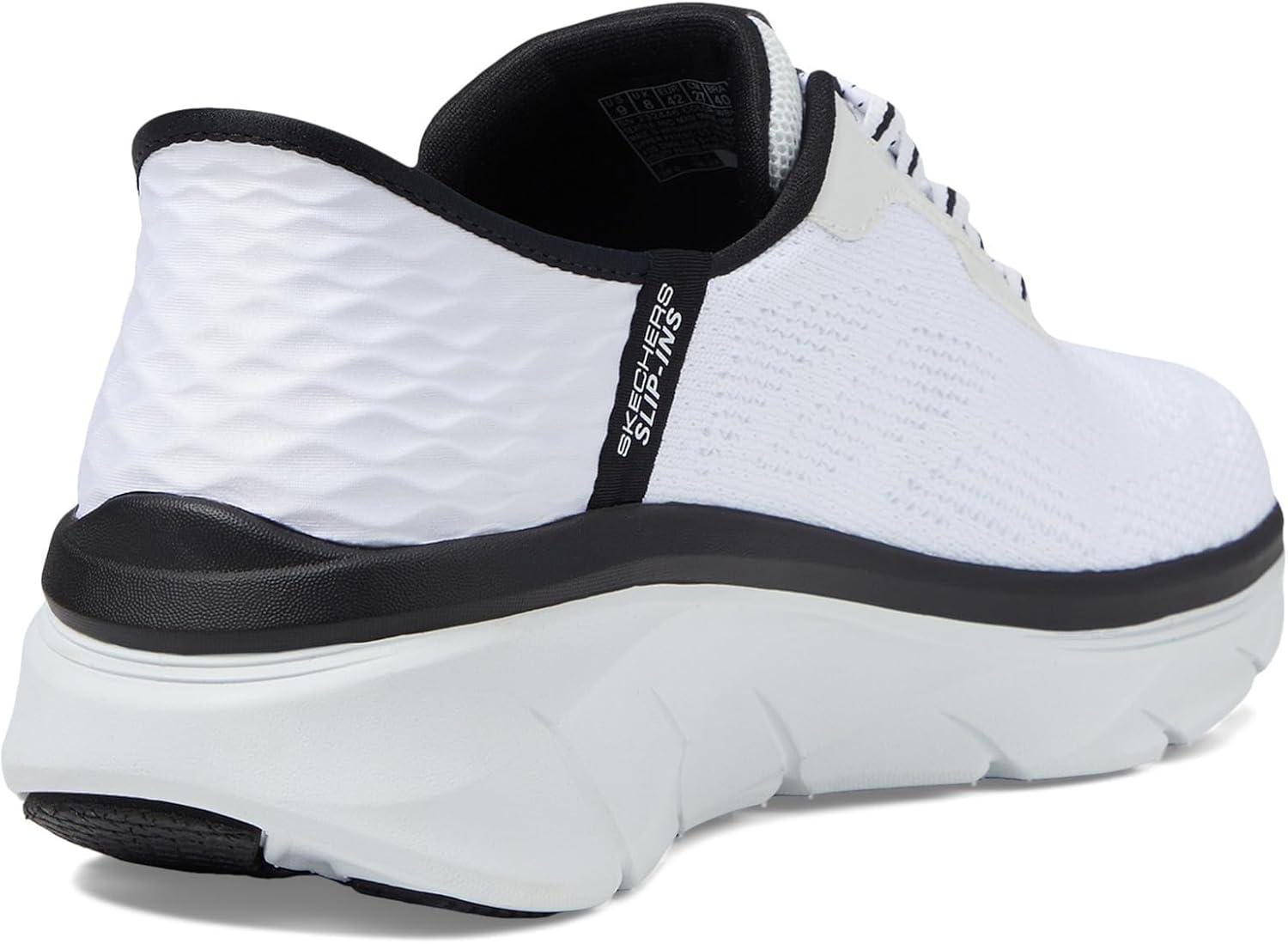 imageSkechers Mens Dlux Walker 20 Rezinate Hands Free SlipinWhiteBlack