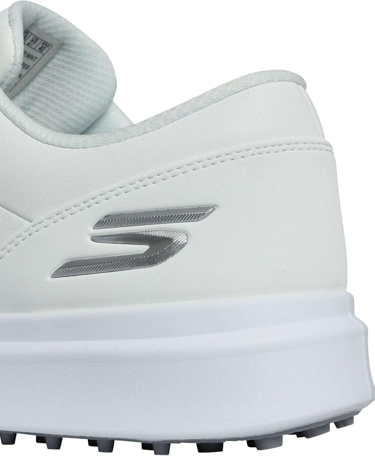 imageSkechers Mens Drive 6 Arch Fit Leather Relaxed Fit Spikeless Golf ShoeWhite