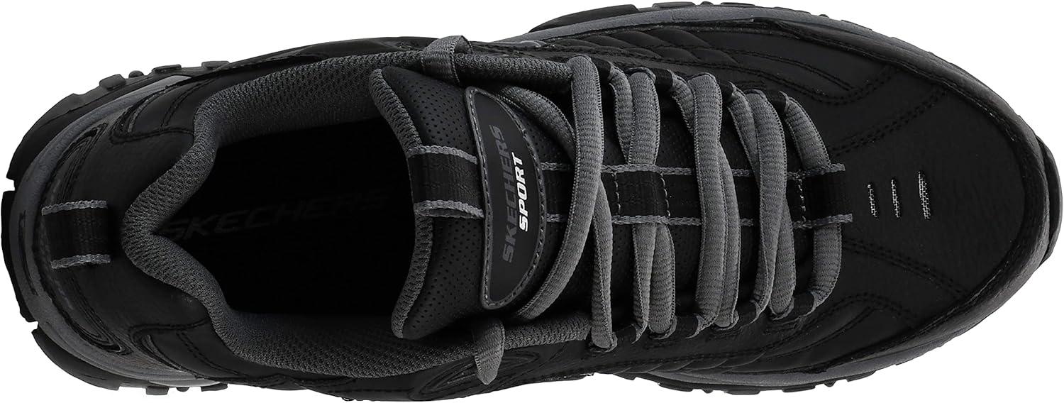imageSkechers Mens Energy Afterburn SneakersBlackCharcoal