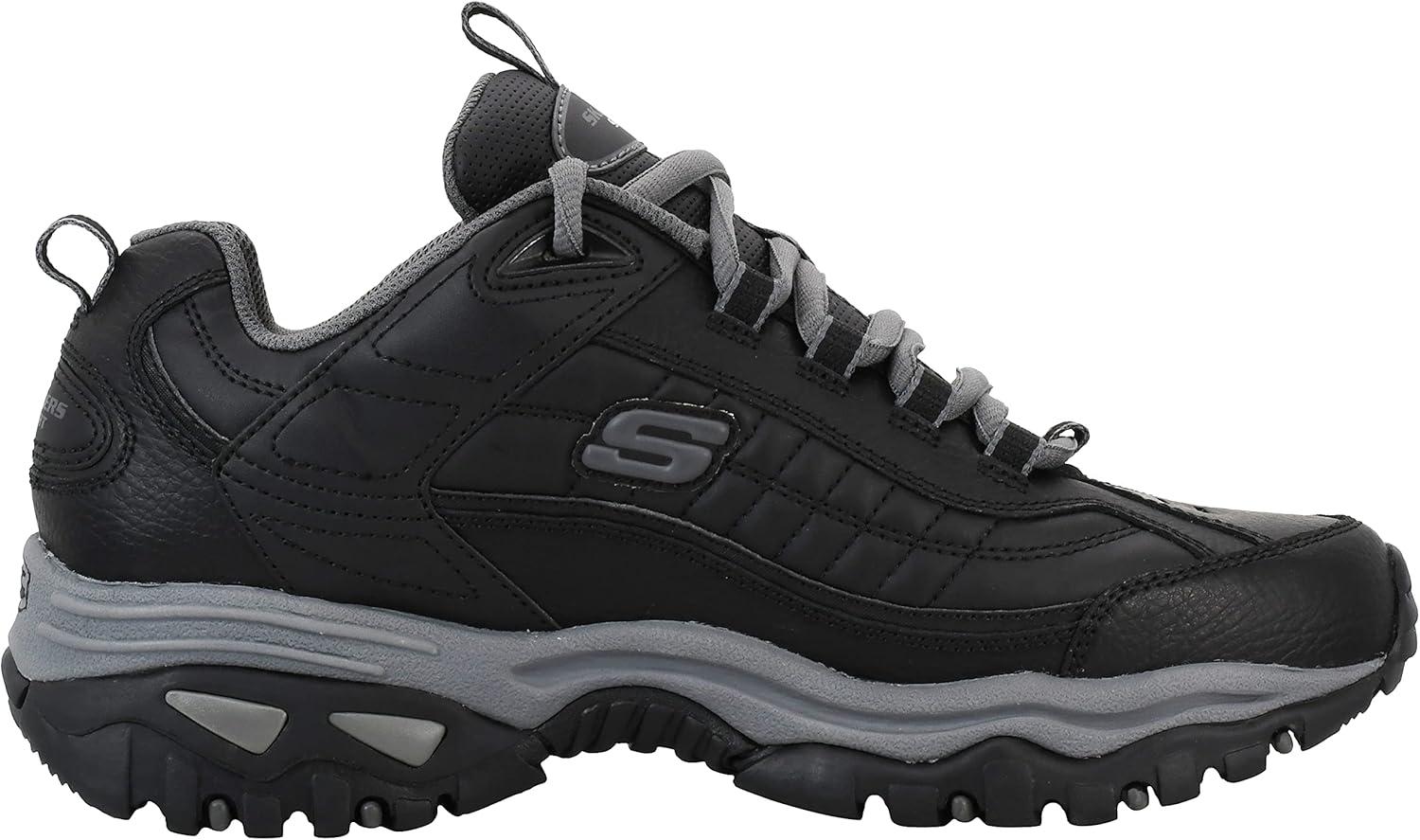 imageSkechers Mens Energy Afterburn SneakersBlackCharcoal