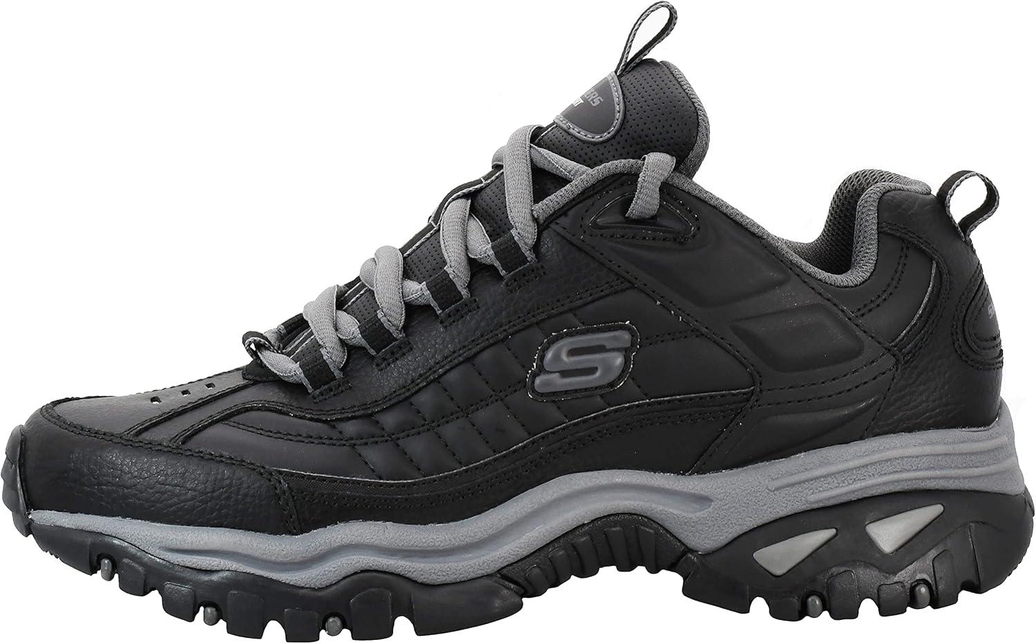 imageSkechers Mens Energy Afterburn SneakersBlackCharcoal