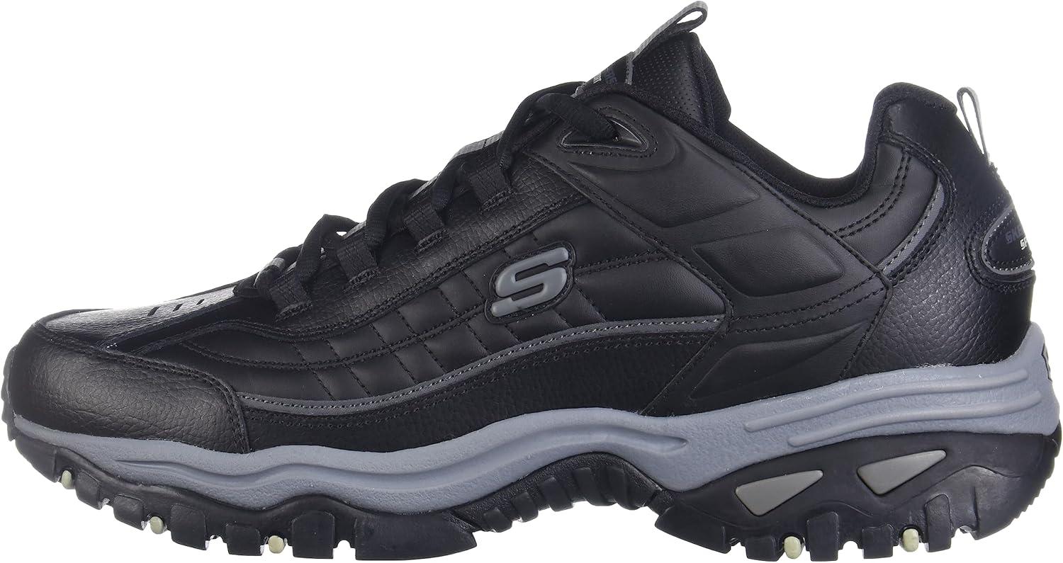 imageSkechers Mens Energy Afterburn SneakersBlackGrey
