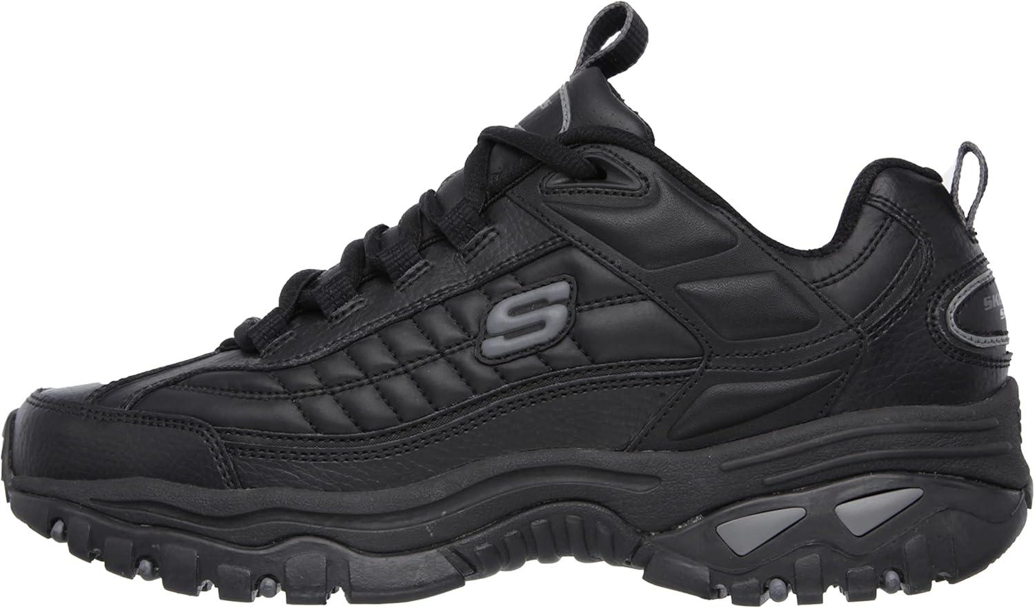 imageSkechers Mens Energy Afterburn SneakersBlackGrey