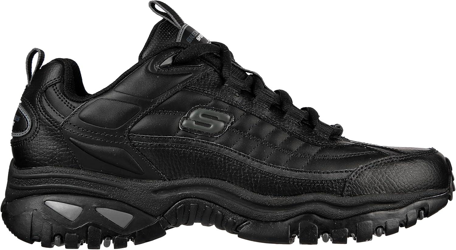 imageSkechers Mens Energy Afterburn SneakersBlackGrey