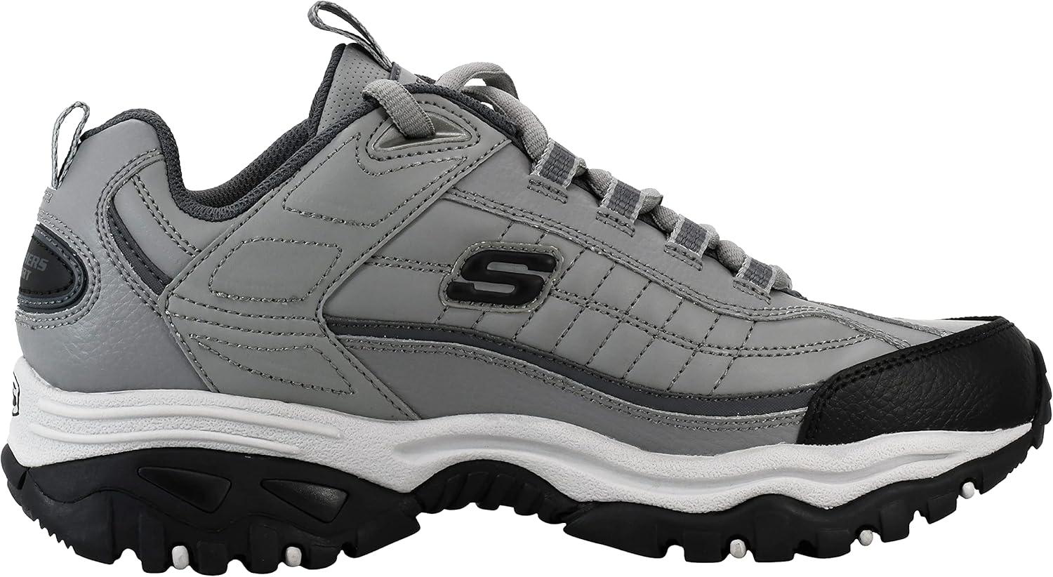 imageSkechers Mens Energy Afterburn SneakersCharcoalGrey