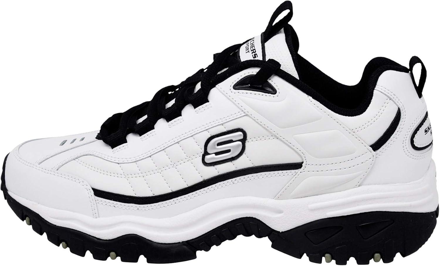 imageSkechers Mens Energy Afterburn SneakersWhiteBlack