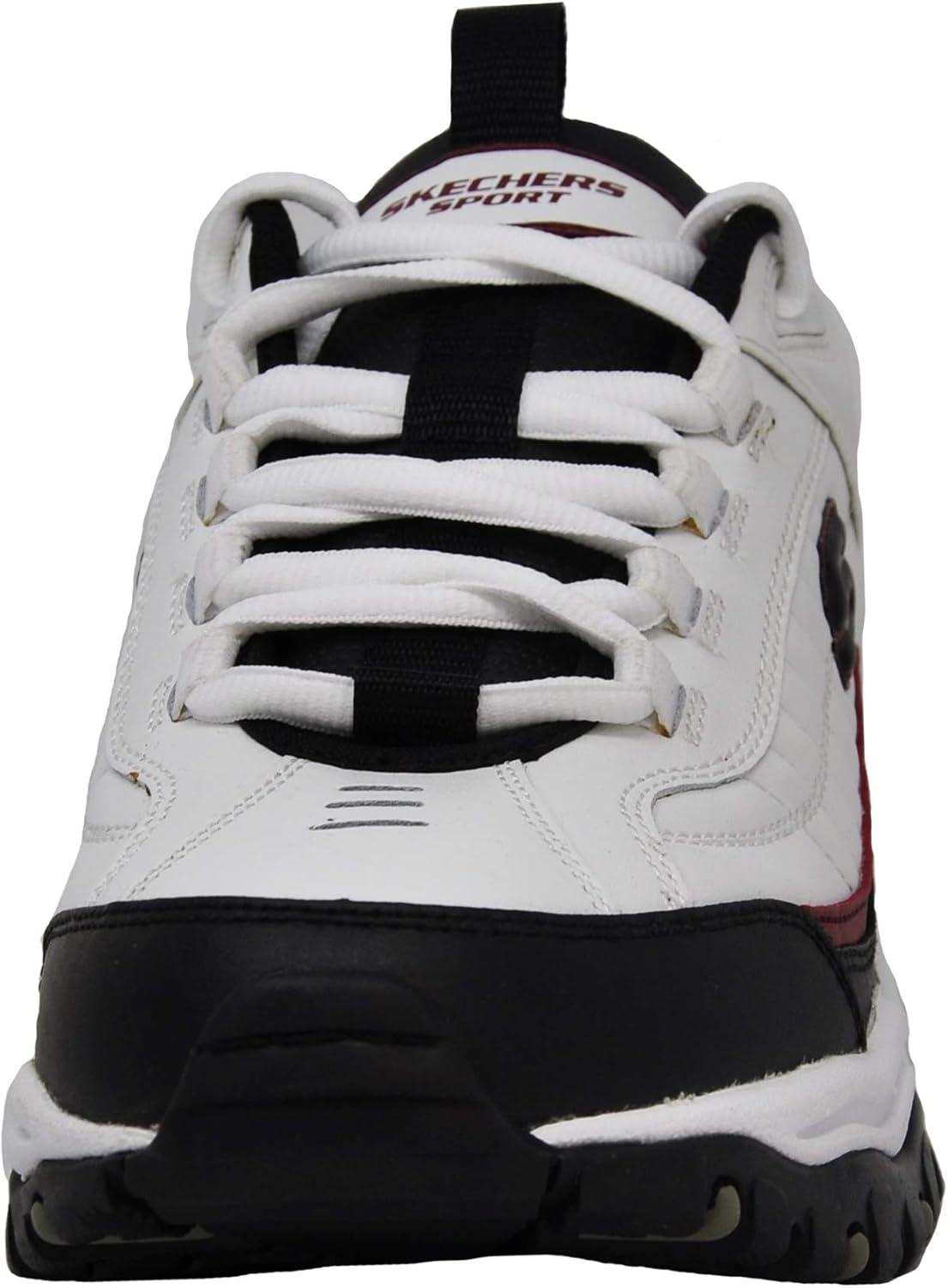 imageSkechers Mens Energy Afterburn SneakersWhiteBlackRed