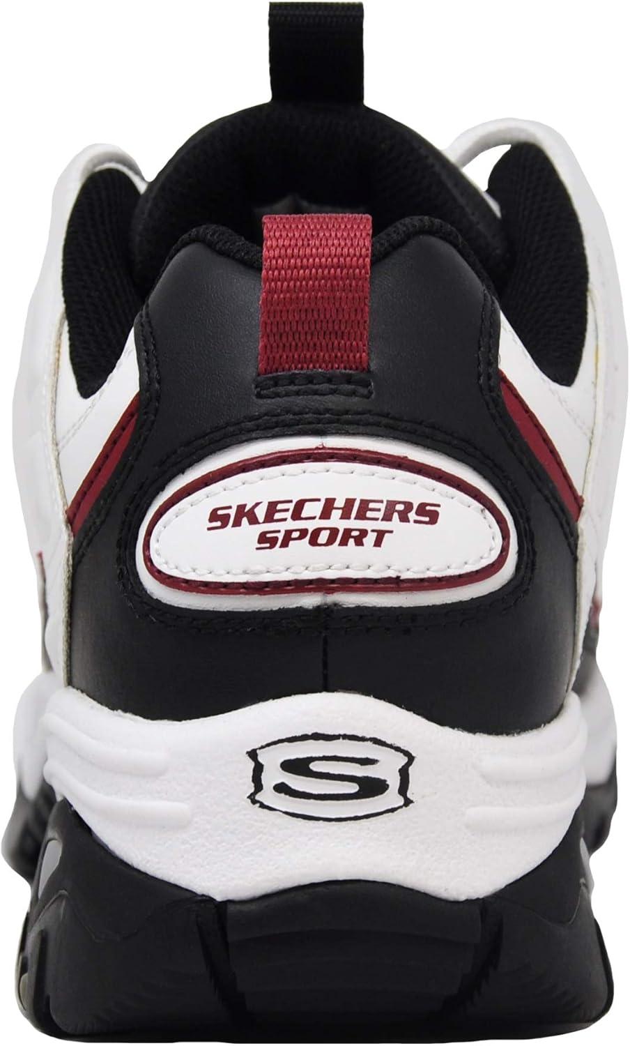 imageSkechers Mens Energy Afterburn SneakersWhiteBlackRed