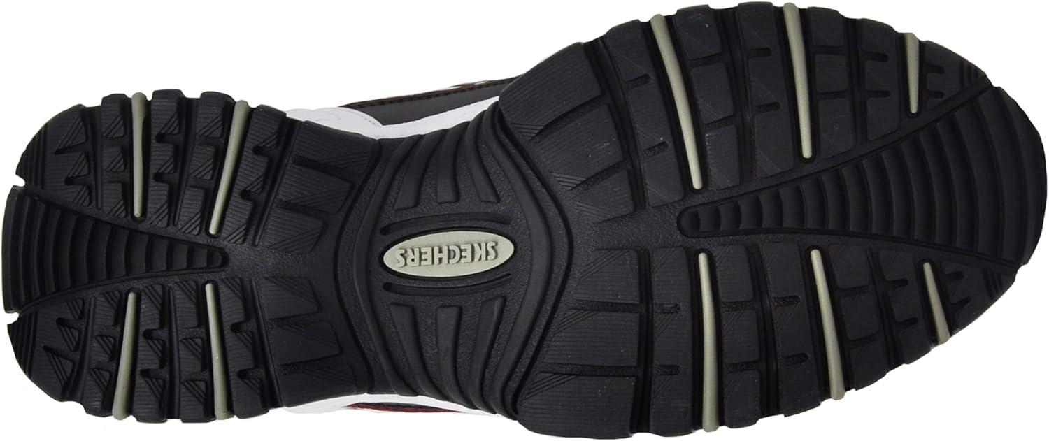 imageSkechers Mens Energy Afterburn SneakersWhiteBlackRed