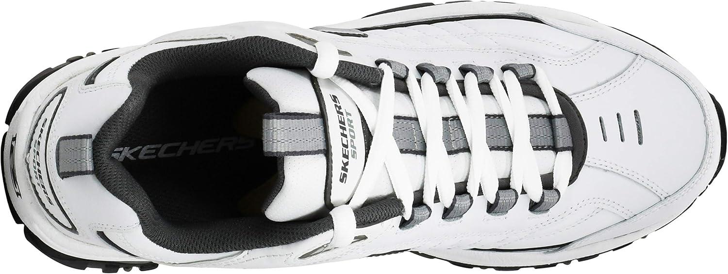 imageSkechers Mens Energy Afterburn SneakersWhiteCharcoal
