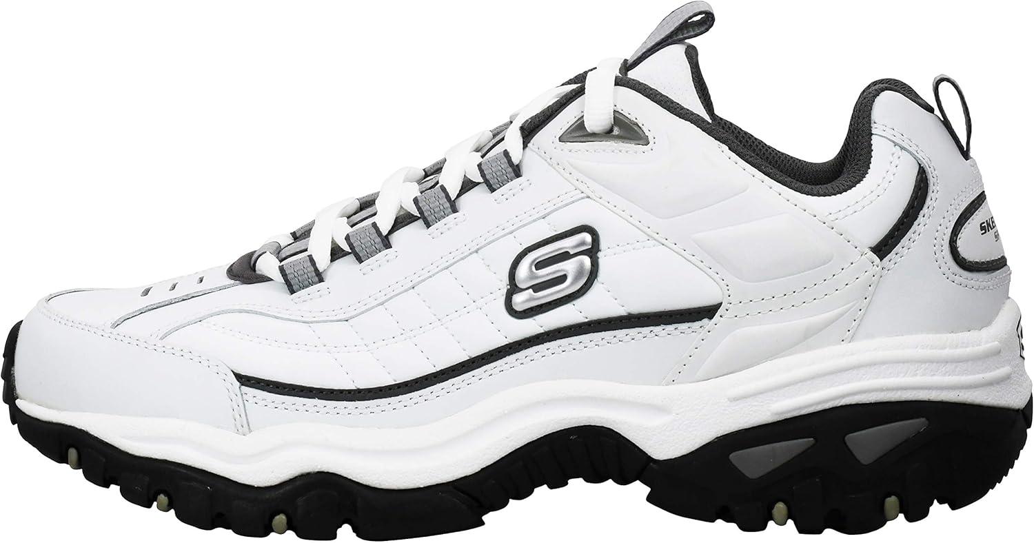 imageSkechers Mens Energy Afterburn SneakersWhiteCharcoal