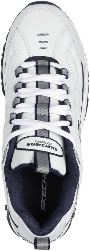 imageSkechers Mens Energy Afterburn SneakersWhiteNavy