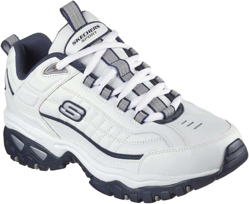 imageSkechers Mens Energy Afterburn SneakersWhiteNavy