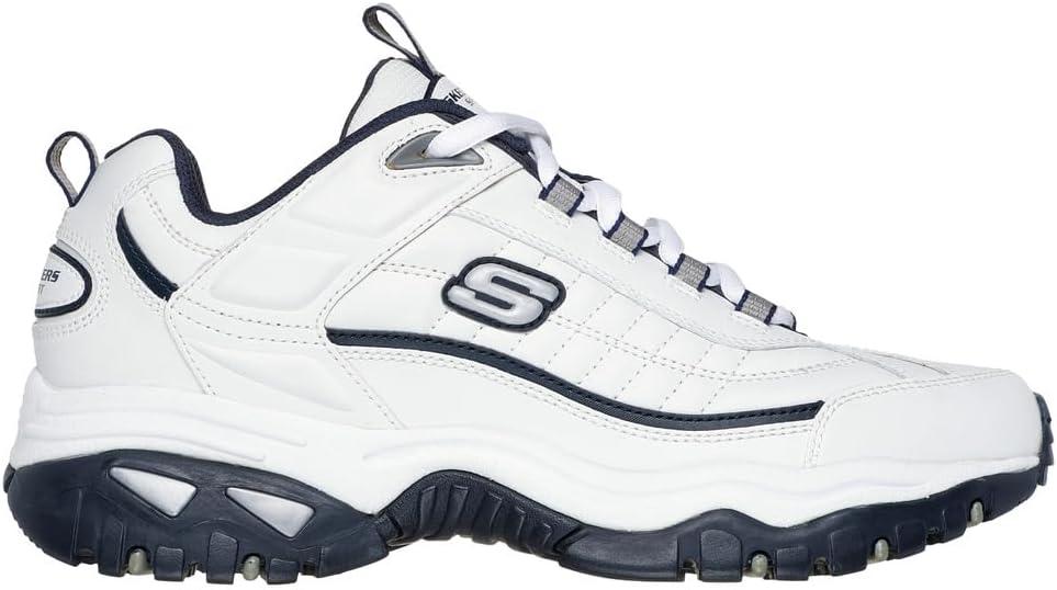 imageSkechers Mens Energy Afterburn SneakersWhiteNavy