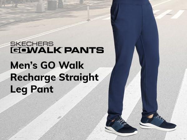 imageSkechers Mens GO Walk Recharge Straight Leg PantBlue Iris
