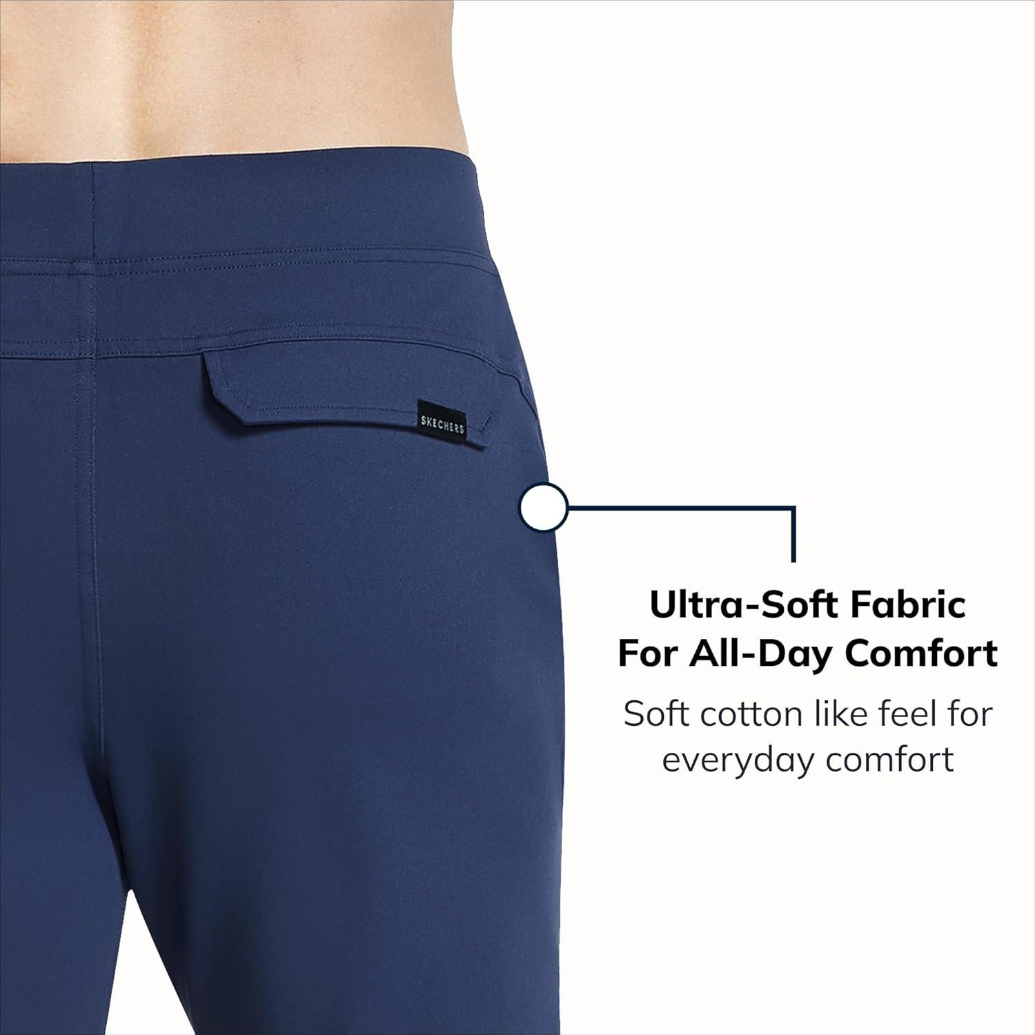 imageSkechers Mens GO Walk Recharge Straight Leg PantBlue Iris