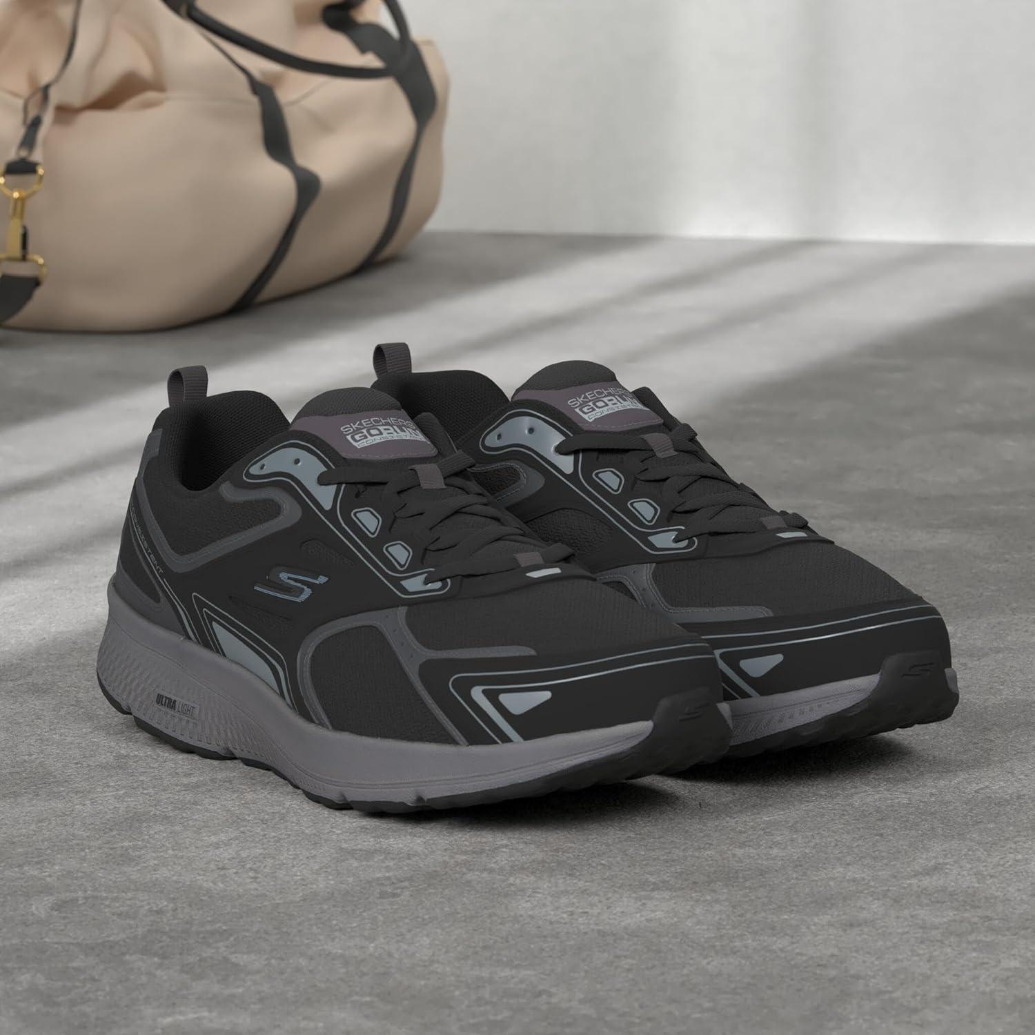 imageSkechers Mens GOrun ConsistentSneakerBlackGrey