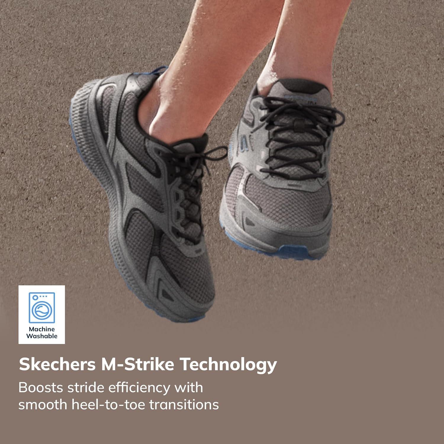 imageSkechers Mens GOrun ConsistentSneakerCharcoalBlue