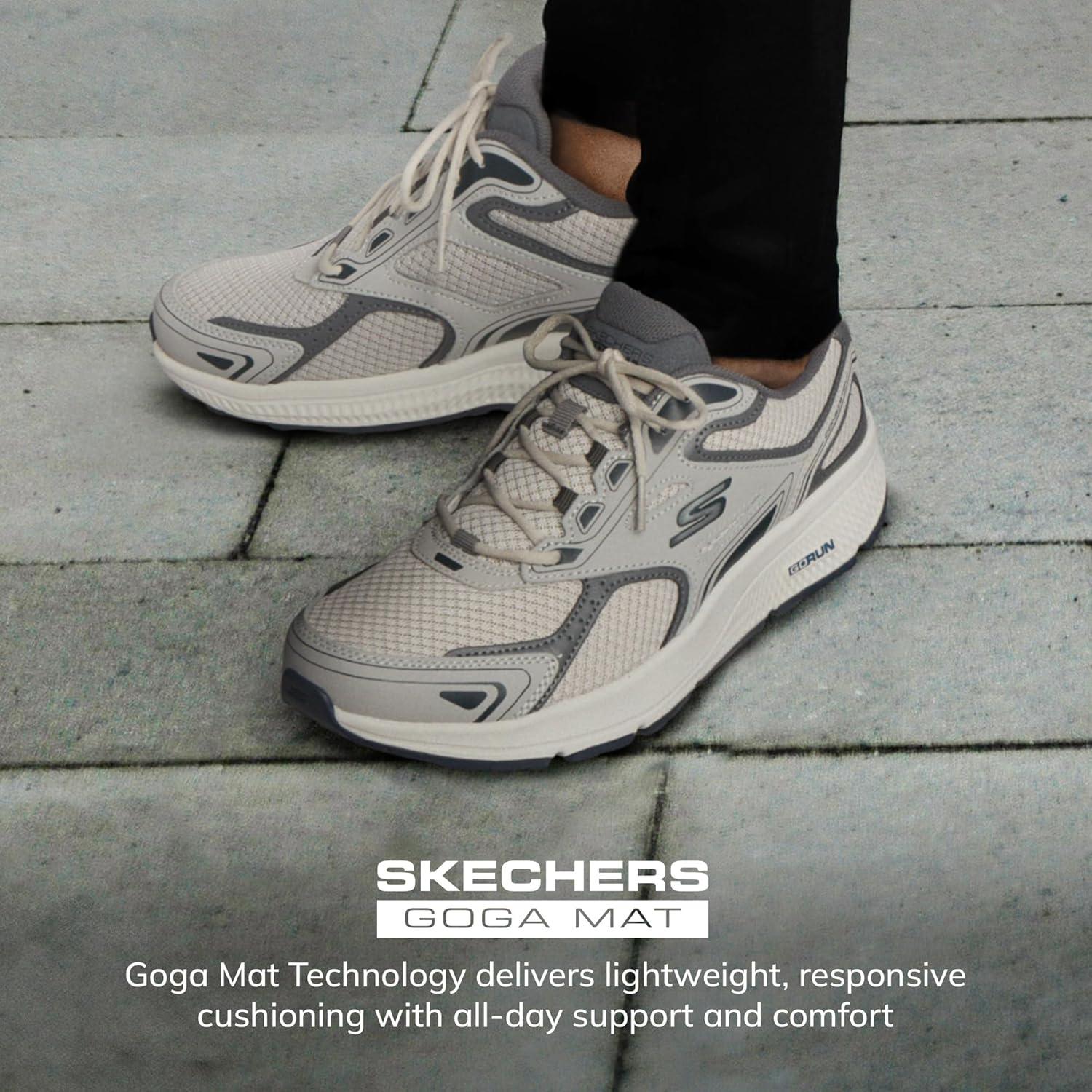 imageSkechers Mens GOrun ConsistentSneakerGreyNavy