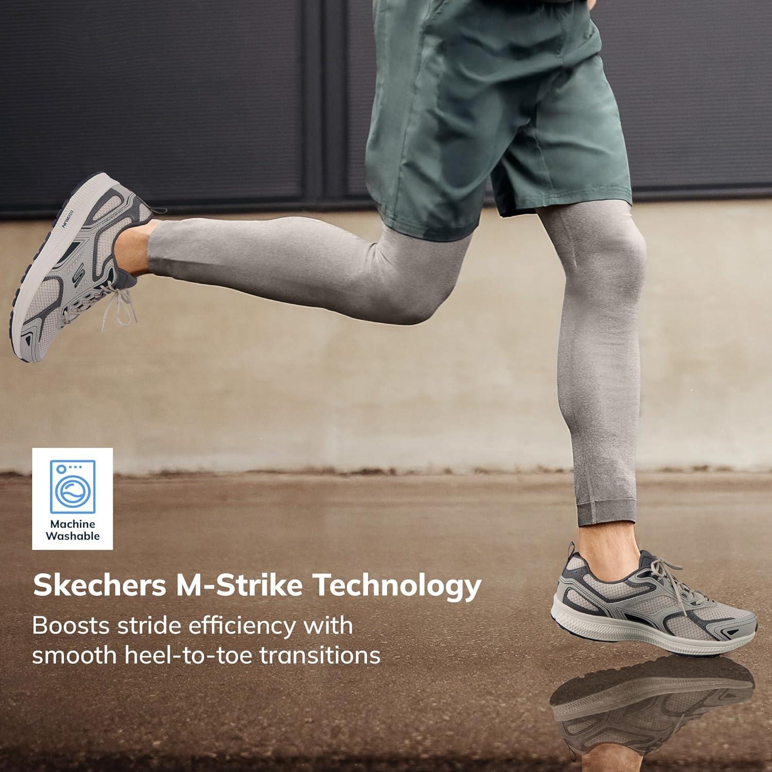 imageSkechers Mens GOrun ConsistentSneakerGreyNavy