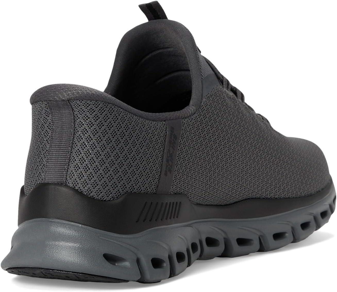 imageSkechers Mens GlideStep Noxus Hands Free SlipinCharcoalOrange