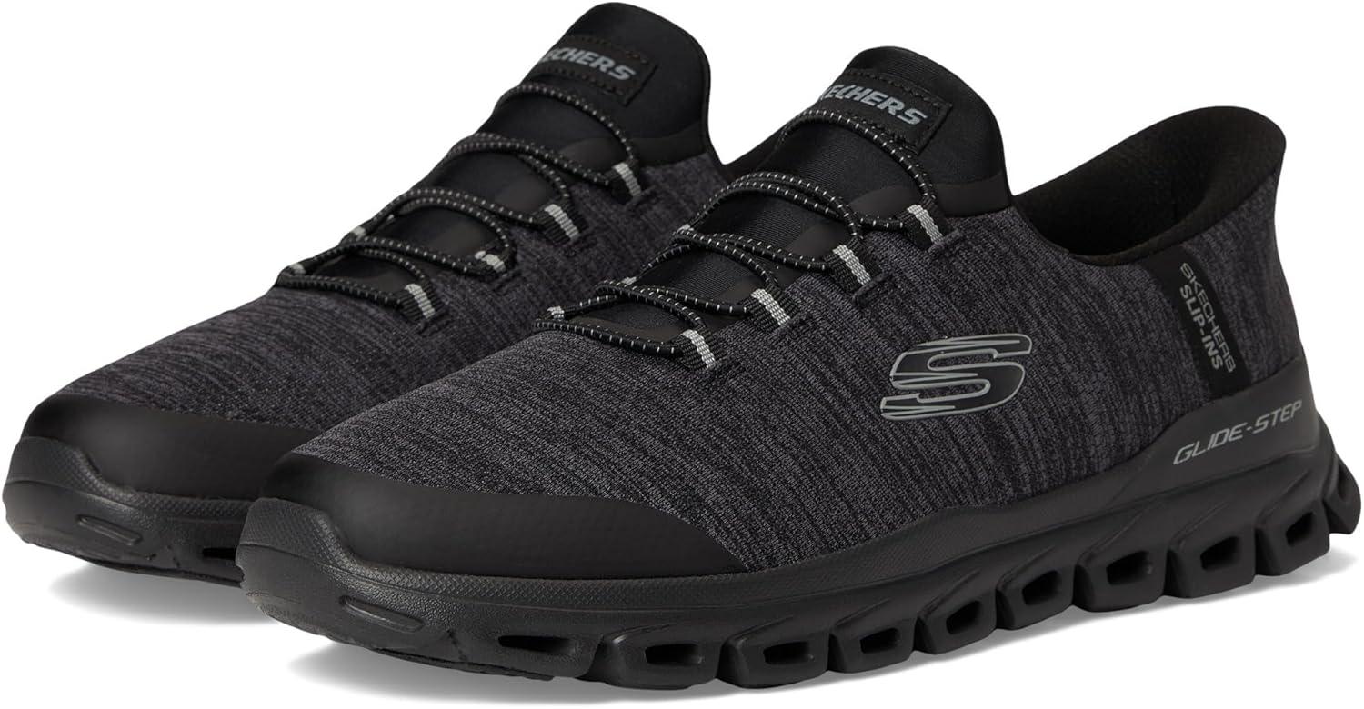 imageSkechers Mens GlideStep Zefyr Hands Free SlipinCharcoalBlack