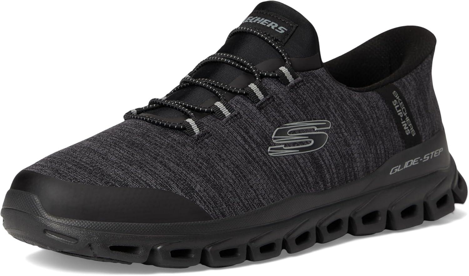 imageSkechers Mens GlideStep Zefyr Hands Free SlipinCharcoalBlack