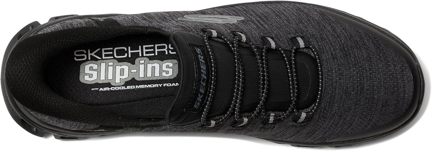 imageSkechers Mens GlideStep Zefyr Hands Free SlipinCharcoalBlack