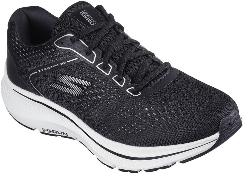 imageSkechers Mens Go Run Consistent 20 Mile MarkerBlackWhite