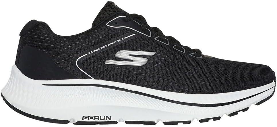 imageSkechers Mens Go Run Consistent 20 Mile MarkerBlackWhite