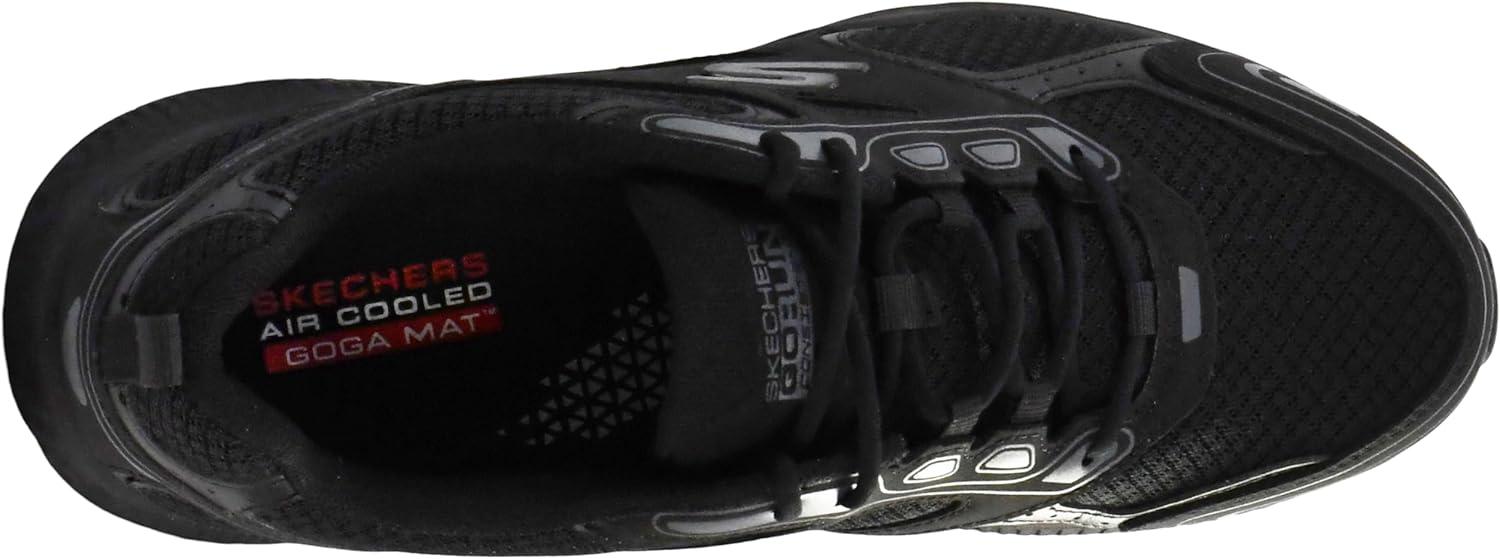 imageSkechers Mens Go Run Consistent Air Cooled Foam Athletic SneakersBlackCharcoal
