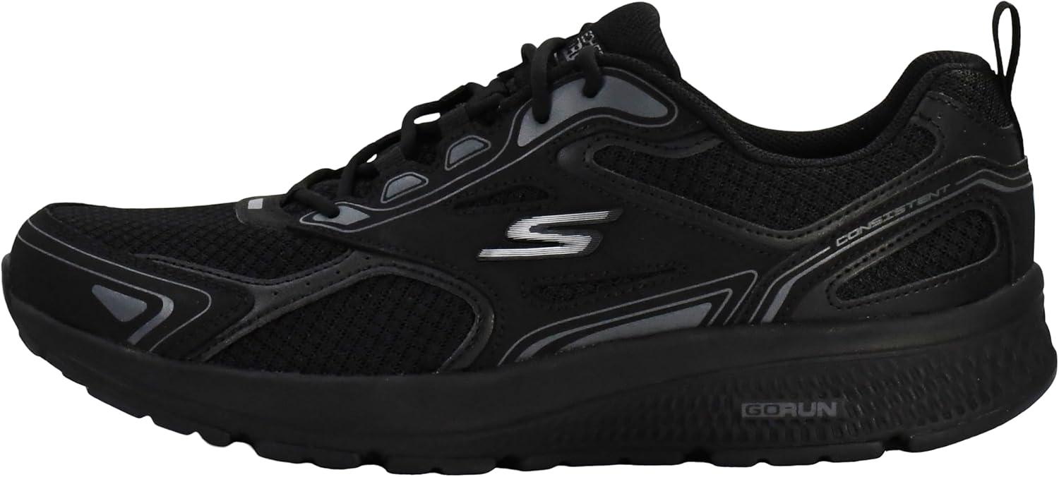 imageSkechers Mens Go Run Consistent Air Cooled Foam Athletic SneakersBlackCharcoal