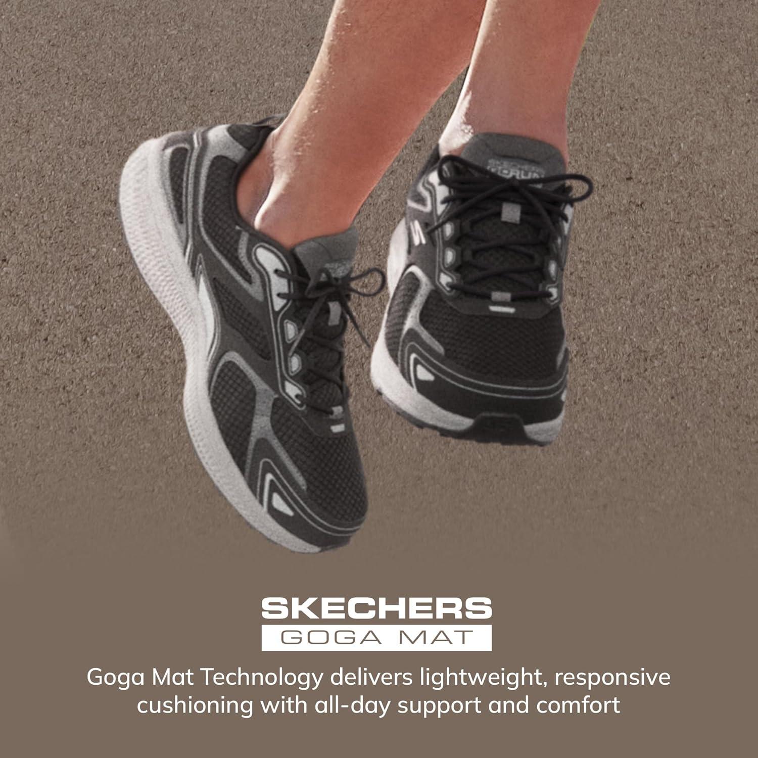 imageSkechers Mens Go Run Consistent Air Cooled Foam Athletic SneakersBlackGrey