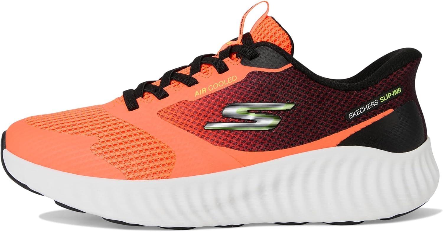 imageSkechers Mens Go Run Now Starfuse Hands Free SlipinsOrangeBlack