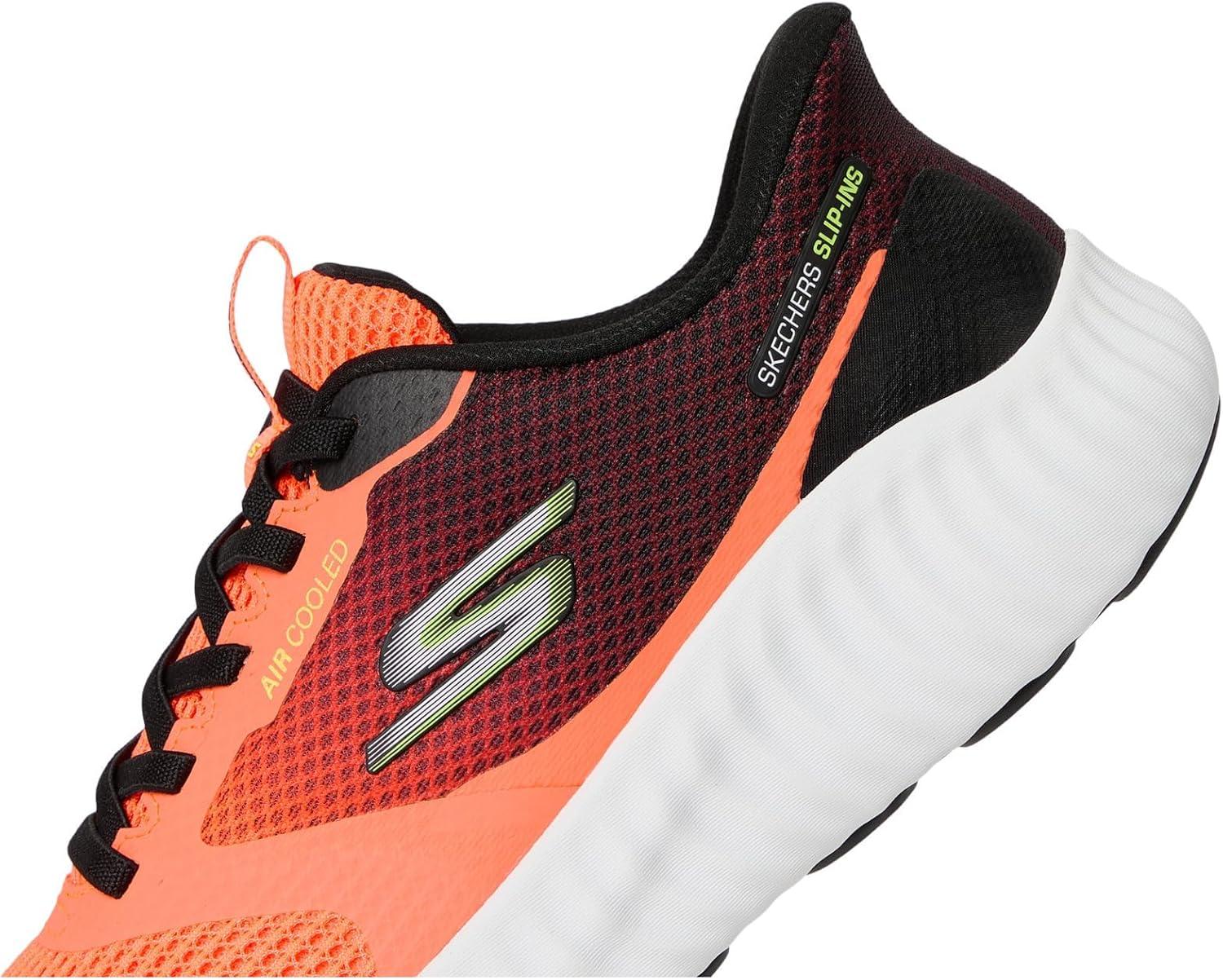 imageSkechers Mens Go Run Now Starfuse Hands Free SlipinsOrangeBlack