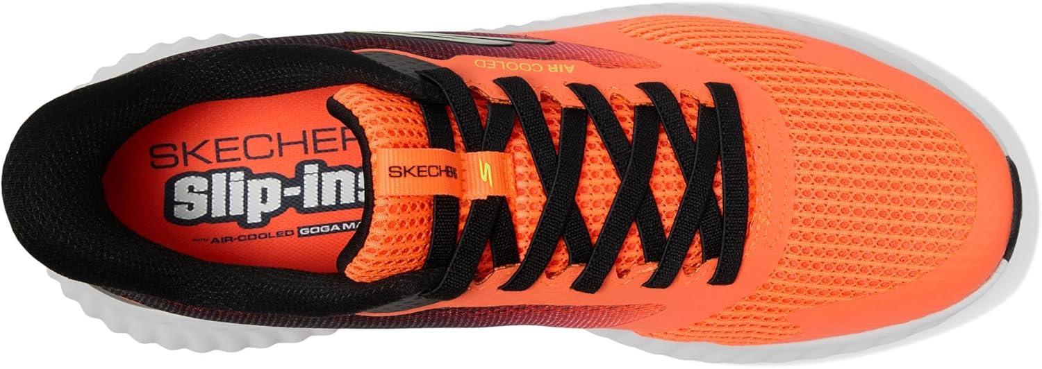 imageSkechers Mens Go Run Now Starfuse Hands Free SlipinsOrangeBlack