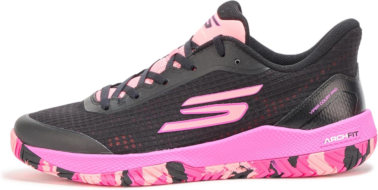imageSkechers Mens Go Train Arch Fit Viper Court Pro PickleballBlackHot Pink