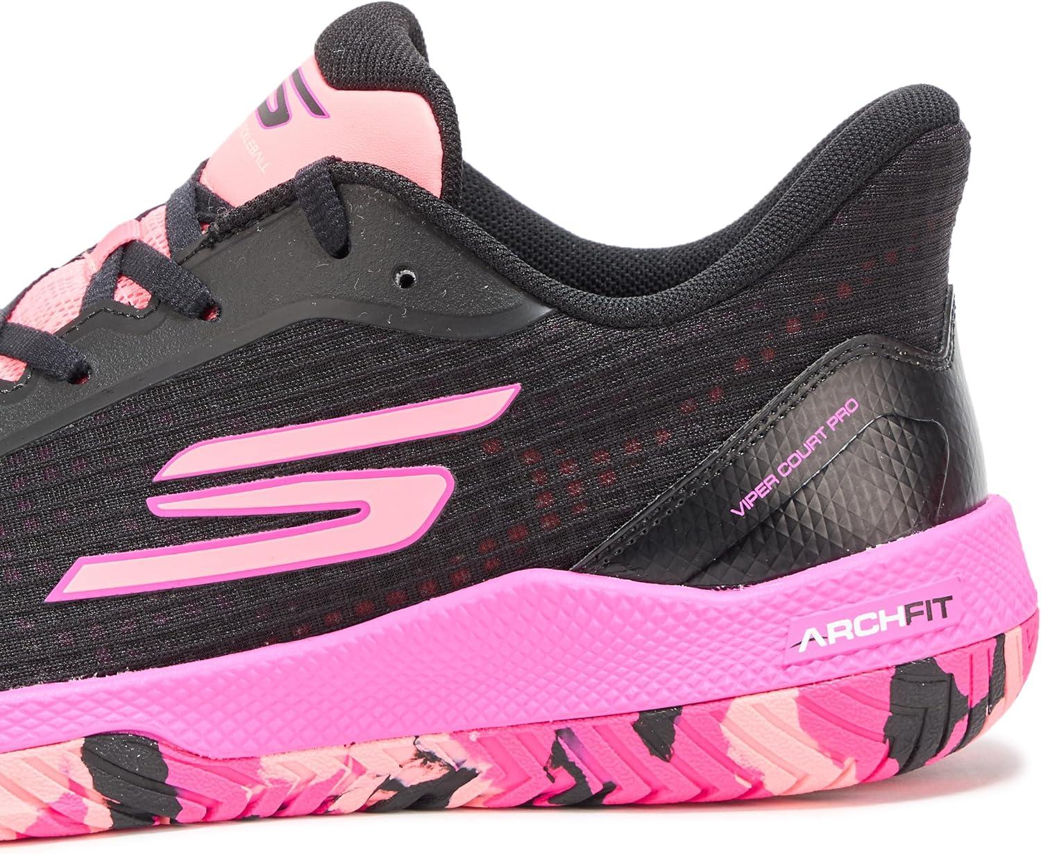 imageSkechers Mens Go Train Arch Fit Viper Court Pro PickleballBlackHot Pink