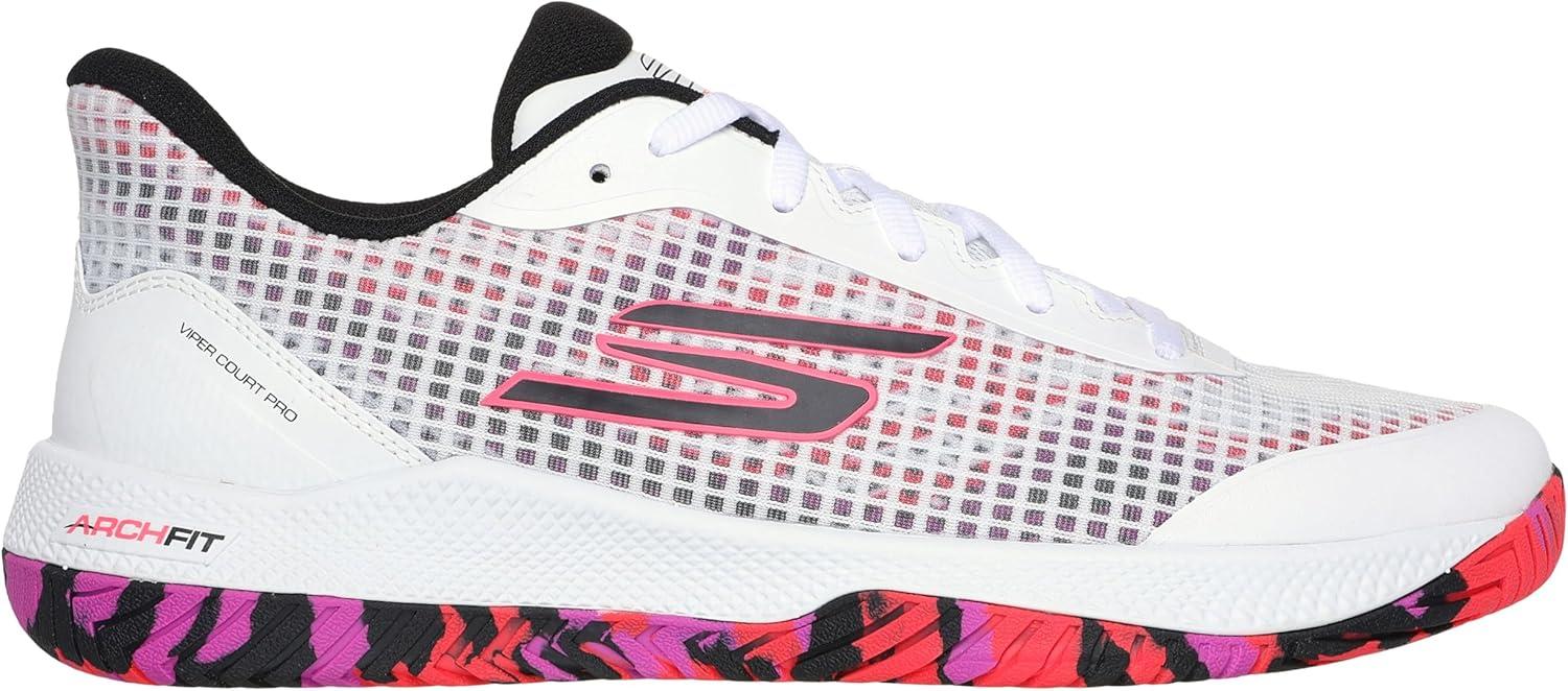 imageSkechers Mens Go Train Arch Fit Viper Court Pro PickleballWhiteHot Pink
