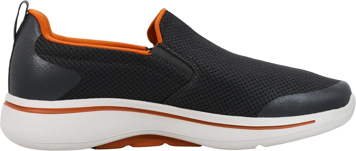 imageSkechers Mens Go Walk Arch Fit Togpath SneakerCharcoalOrange