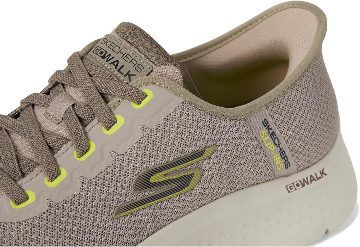 imageSkechers Mens Go Walk Flex Netro Hands Free SlipinsTaupe