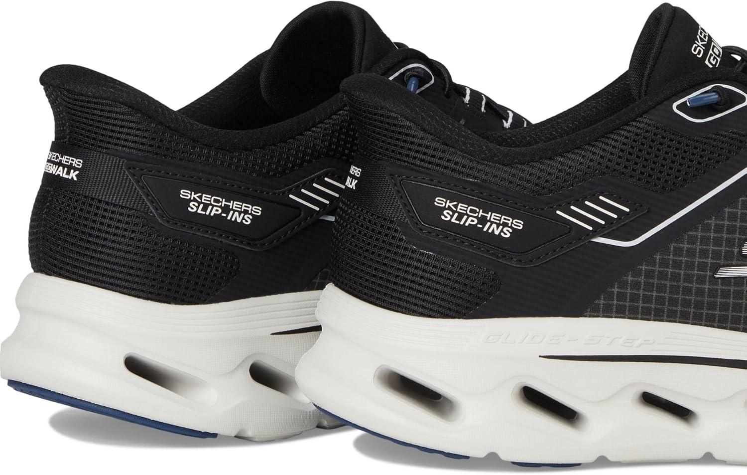 imageSkechers Mens Go Walk Glide Step 20 Zalor Hands Free SlipinsBlackWhite