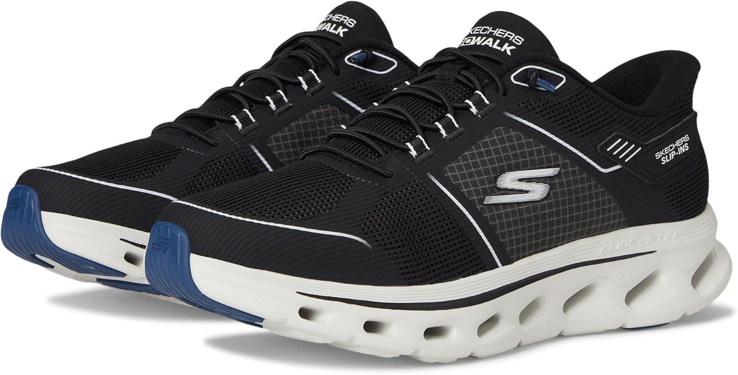 imageSkechers Mens Go Walk Glide Step 20 Zalor Hands Free SlipinsBlackWhite